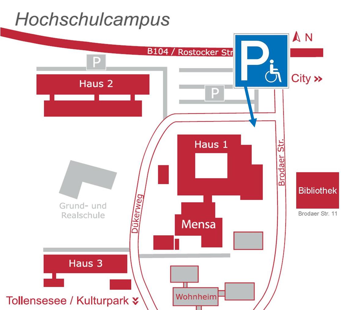Campusplan Hochschule Neubrandenburg
