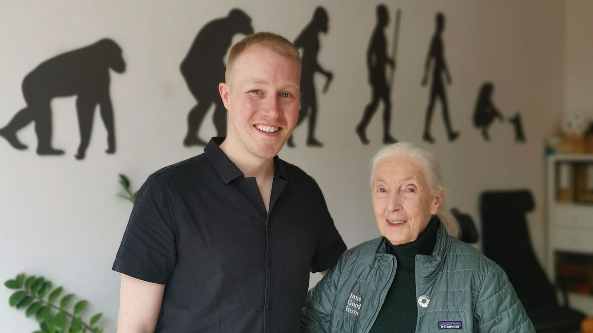 Dr. Fabien Schultz meets Dr. Jane Goodall