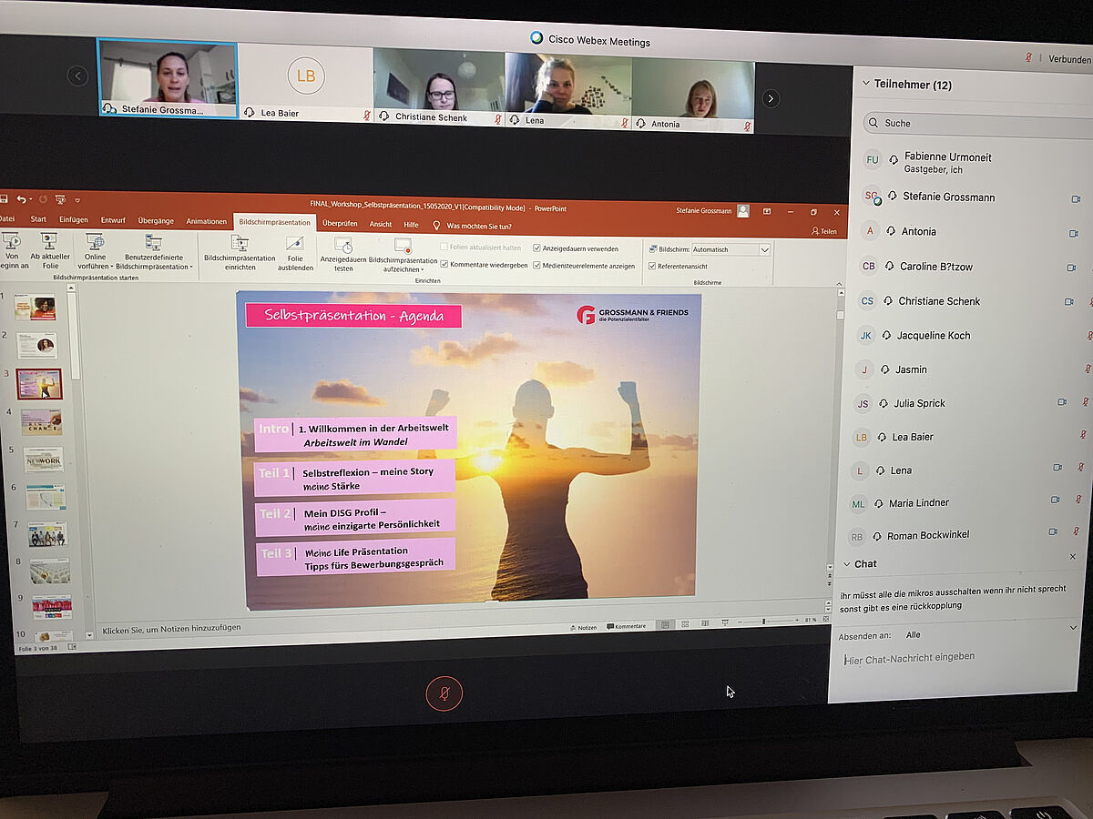 Selbstpräsentation mit Stefanie Grossmann