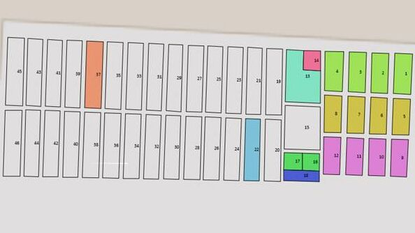 Parzellenplan und Datenbank