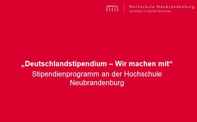 Deutschlandstipendium - Wir machen mit! Du auch?