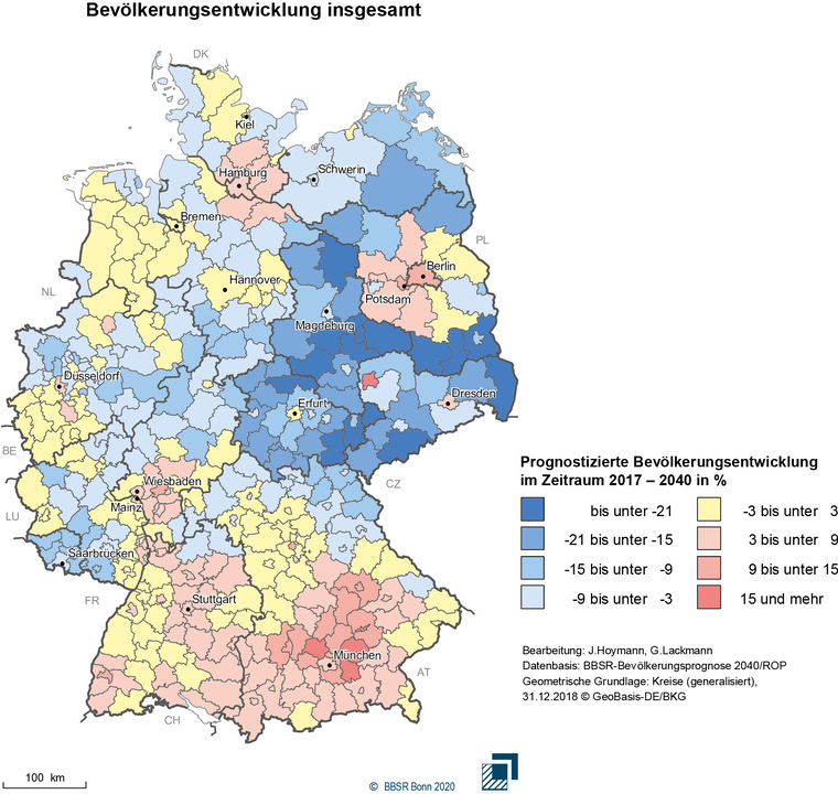 Raumordnungsprognose 2040