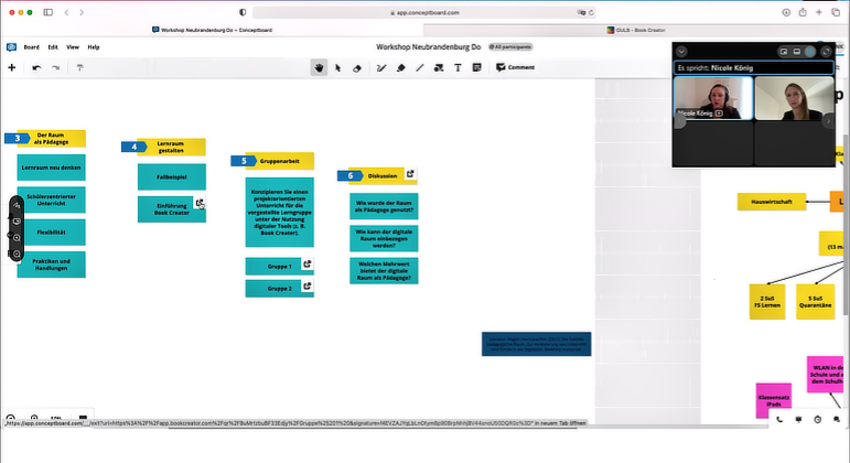 Webex Übertragung des Workshops