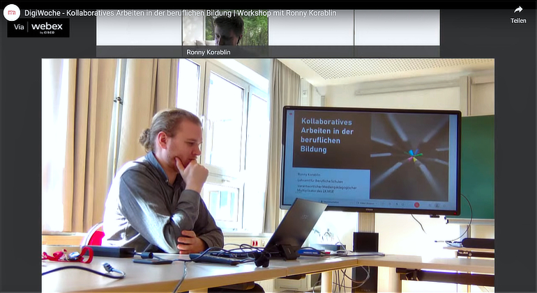 Workshop "Kollaboratives Arbeiten in der beruflichen Bildung" wird im OpenLab übertragen